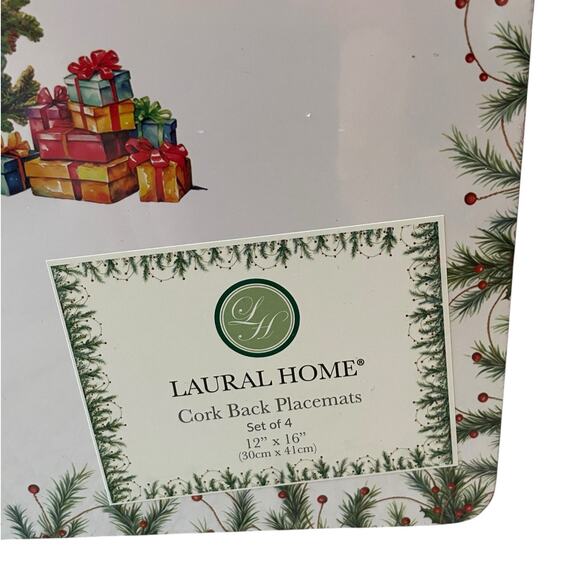 NUTCRACKER Cork Backed Hard Christmas Placemats 12x16 Set of 4 Holiday New - Picture 7 of 8